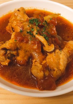 圧力鍋de簡単！手羽元のトマト煮込み-レシピのメイン写真