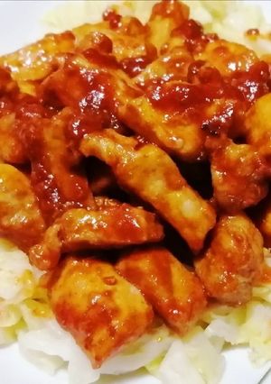 鶏&豚肉のコチュジャンマヨソテー-レシピのメイン写真