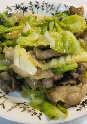 春キャベツと豚肉だけ炒め-レシピのメイン写真