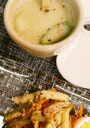 サバ缶うま味豆乳スープ-レシピのメイン写真