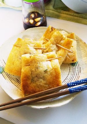 納豆の油揚げ包み♪ピリ辛おつまみ-レシピのメイン写真