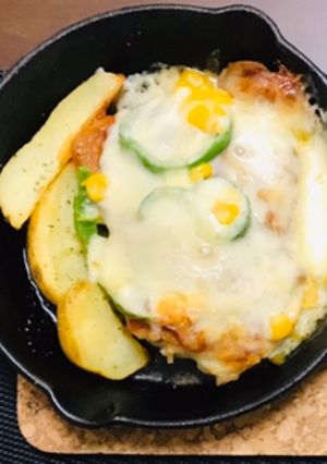 ★がっつり！鶏もも肉のピザ★-レシピのメイン写真
