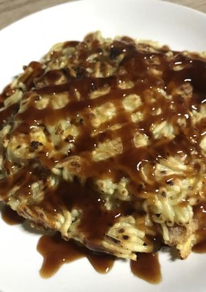 ホットサンドメーカーで広島風お好み焼き-レシピのメイン写真
