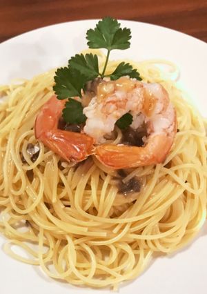 簡単絶品!エビと白トリュフのパスタ-レシピのメイン写真