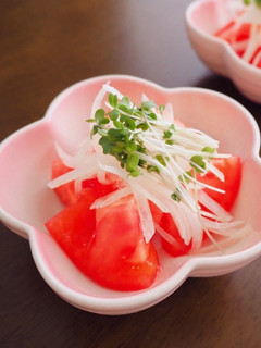 簡単すぎ!おもてなしにも♡トマたまサラダ-レシピのメイン写真