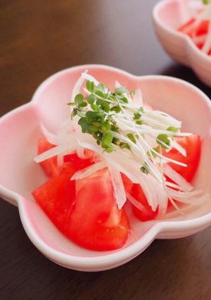簡単すぎ！おもてなしにも♡トマたまサラダ-レシピのメイン写真