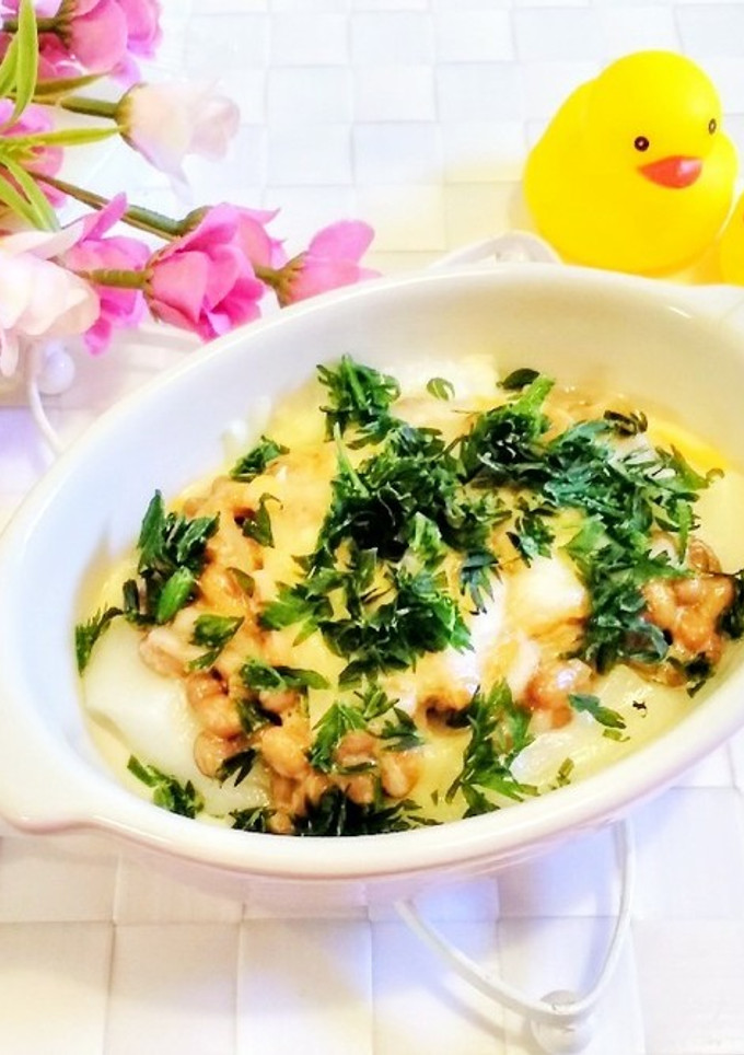 簡単お餅納豆グラタン♪-レシピのメイン写真