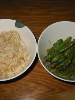 いんげんの胡麻和えの後にゴマご飯♪-レシピのメイン写真