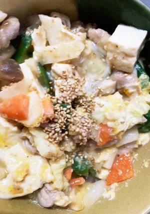 レンジ白菜豚こま味は吉野家牛丼チャンプル-レシピのメイン写真
