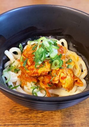 ズボラ主婦のなんちゃって簡単坦々うどん♪-レシピのメイン写真