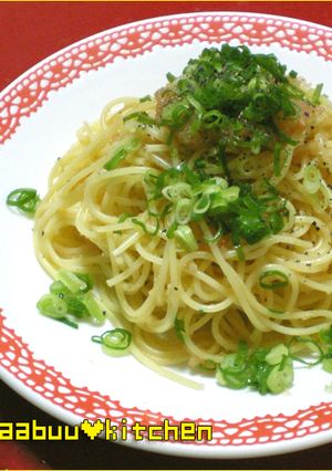 話題入り♡簡単！明太子とネギの冷製パスタ-レシピのメイン写真
