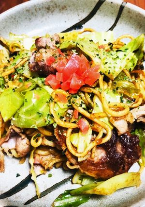 簡単ホットプレート焼きそば-レシピのメイン写真
