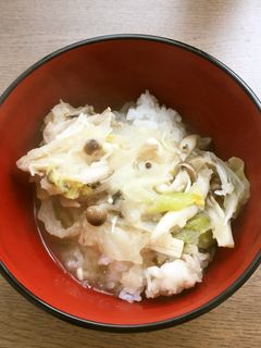 雪見鍋残りで、リメイク丼-レシピのメイン写真
