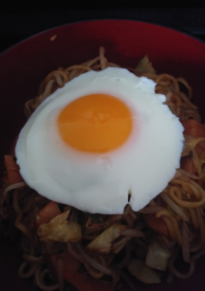 簡単月見ソース焼きそば-レシピのメイン写真