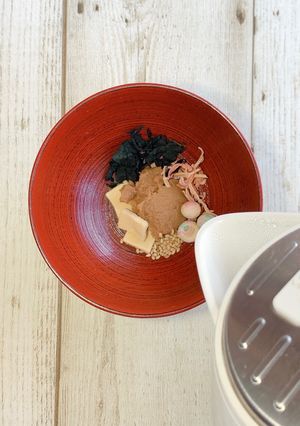 ポリクック『湯を注ぐだけ　乾物の味噌汁』-レシピのメイン写真