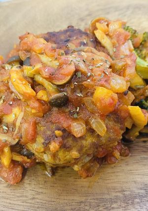 米粉のハンバーグ　トマトソース煮-レシピのメイン写真