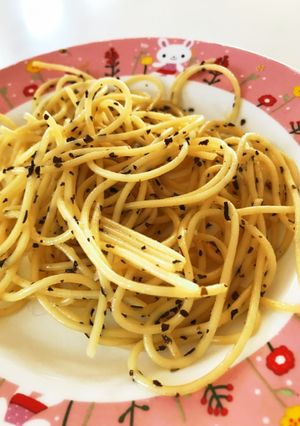 こどもも大好き簡単バジリコスパゲティ-レシピのメイン写真