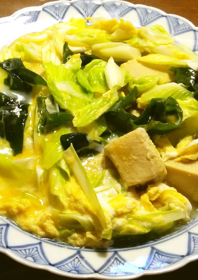 うるいと高野豆腐の卵とじ-レシピのメイン写真