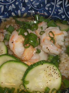 小エビとズッキーニの冷たいスープご飯-レシピのメイン写真