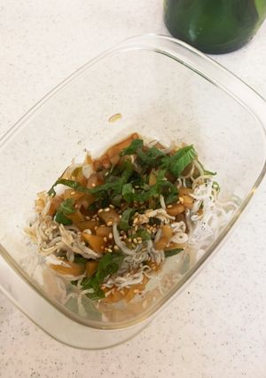 たくあんと、大葉しらすの和物-レシピのメイン写真