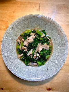 パパっと簡単!高菜と豚こまの塩だれ炒め煮-レシピのメイン写真