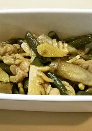 におさくととり肉の炒め煮…残った食材で-レシピのメイン写真