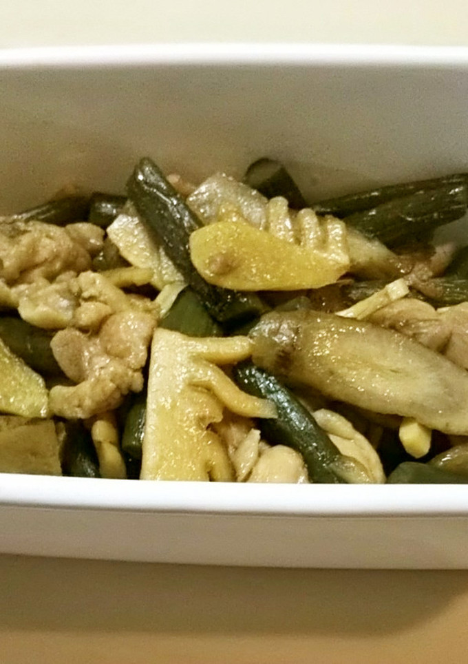 におさくととり肉の炒め煮…残った食材で-レシピのメイン写真