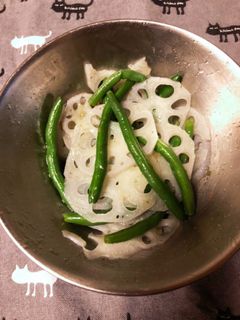 れんこんとインゲンの和風サラダ-レシピのメイン写真