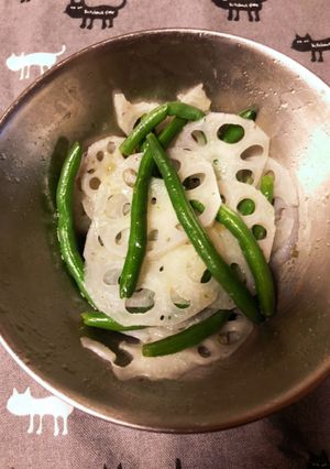 れんこんとインゲンの和風サラダ-レシピのメイン写真
