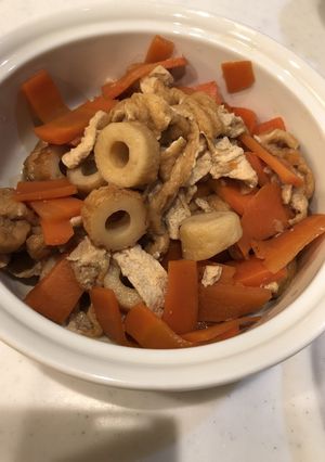 油揚と人参クタクタ煮。あと一品の簡単惣菜-レシピのメイン写真