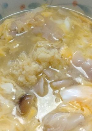 豚バラときのこの生姜玉子あんかけうどん-レシピのメイン写真