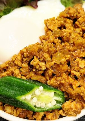 ウチのアレ♡お弁当にも！キーマカレー丼-レシピのメイン写真