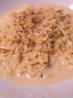 スープパスタ風カルボラーメン-レシピのメイン写真