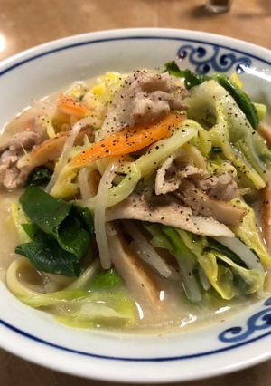 春キャベツと豆乳入り ちゃんぽん-レシピのメイン写真