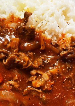 ルー不要！トマト缶でハヤシライス-レシピのメイン写真