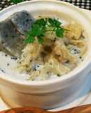 白キクラゲと黒ごま麩のデザート♪