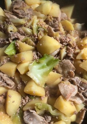キャベツとじゃがいもの炒め煮-レシピのメイン写真