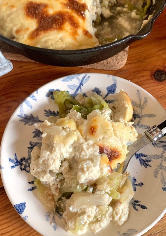 お豆腐ホワイトソースのキャベツグラタン-レシピのメイン写真