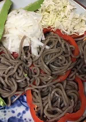 蕎麦の精進サラダ-レシピのメイン写真