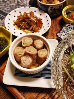 ウルイ豚巻き-レシピのメイン写真