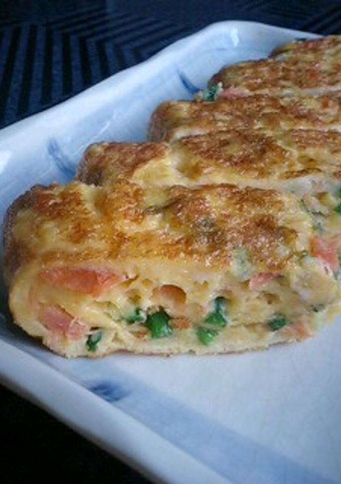 鮭フレークで卵焼き-レシピのメイン写真