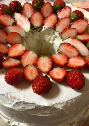 20㎝プレーンシフォンケーキ-レシピのメイン写真