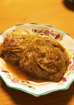 餅米、クルミ入りのしっとりロールキャベツ-レシピのメイン写真