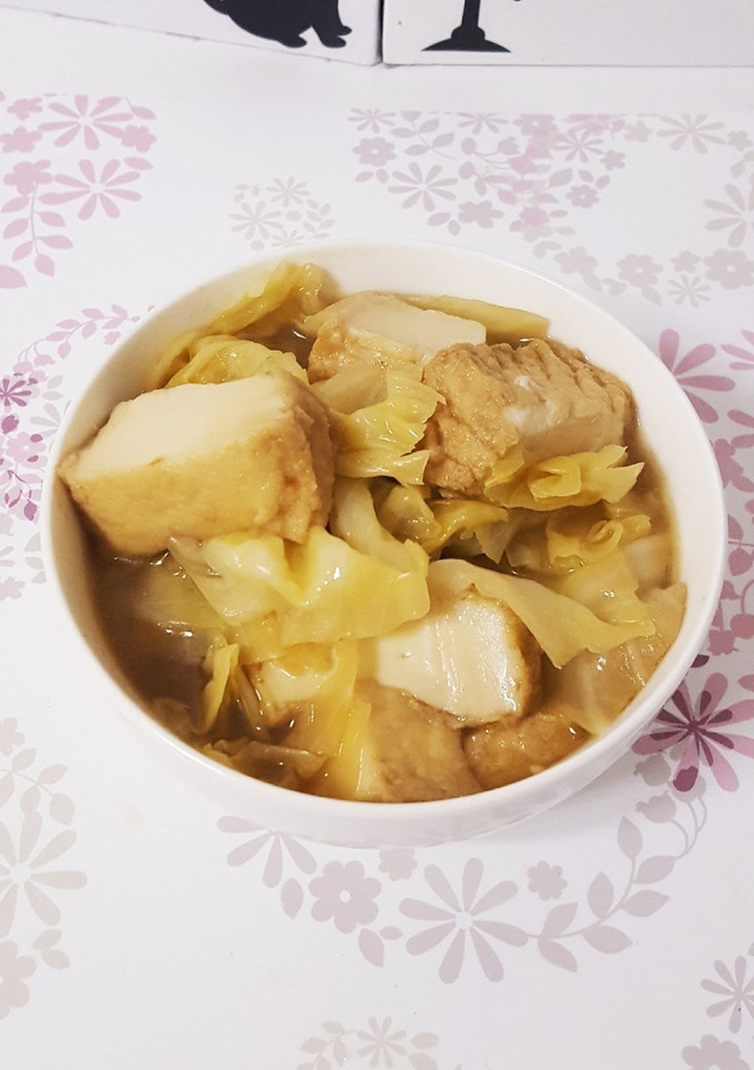 キャベツと厚揚げ豆腐の煮物-レシピのメイン写真