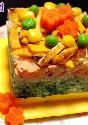 ひなまつり押し寿司(離乳食完了期)-レシピのメイン写真