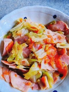 ベーコンと人参とキャベツの煮浸し-レシピのメイン写真