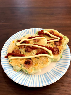 ホットケーキミックスで洋風お好み焼き-レシピのメイン写真