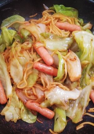 中濃ソースの焼きそば(簡単)-レシピのメイン写真