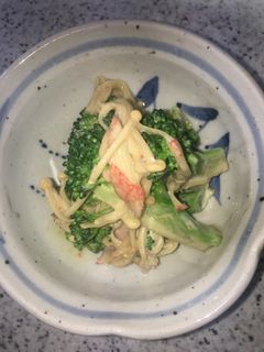 ブロッコリーカニカマの柚子胡椒マヨ醤和え-レシピのメイン写真