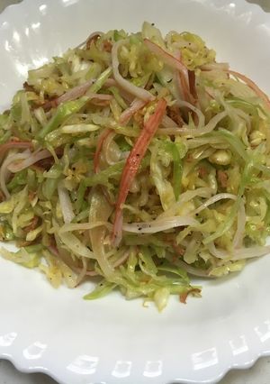 キャベツ&カニカマのパリパリサラダ♫-レシピのメイン写真